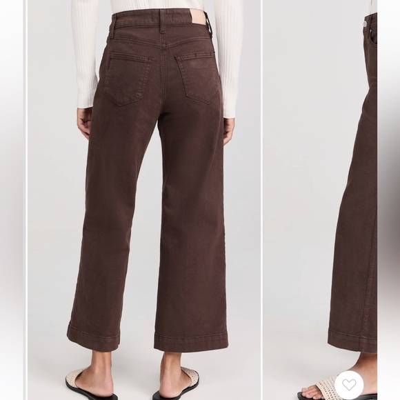 PAIGE Anessa High-Rise Crop Wide-Leg Jeans size 6 - Picture 2 of 5